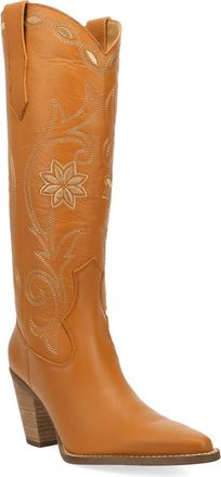Dingo Miss Daisy Knee High Western Boot in Orange at Nordstrom, Size 8.5