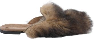 Dolce & Gabbana Shearling And Suede Slippers