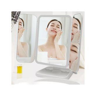 Trade Shop Trade Shop - Specchio Make Up Illuminato Con Luci Led Specchi Regolabili Trucco Ricaricabile