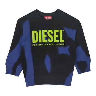 Diesel Smart Over Sweatshirt - male - Diesel - Kids Sweatshirts - Black - 6 Y - Kids