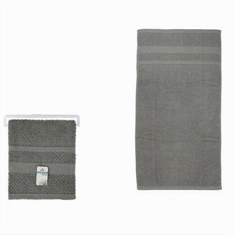 Trade Shop Trade Shop - Asciugamano Da Bagno Telo In Cotone Morbida 70 X 140cm 410gr Colore Grigio 79501