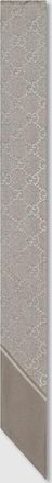 Gucci Printed Silk Ribbon, Grey, Silk
