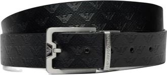Armani Reversible Riem - Heren - Riemen - Zwart - ONE Size - Leer - Accessoires