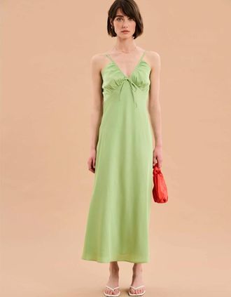 Omnes Womens Trudy Dress in Pistachio - Green - Size: 14