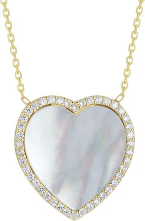 Sphera Milano Gold Vermeil Mother of Pearl Pendant Necklace at Nordstrom Rack