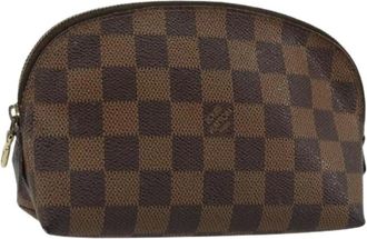 Louis Vuitton Pre-owned Bags, female, Brown, Size: ONE SIZE Pre-owned Damier Ebene Pouch
