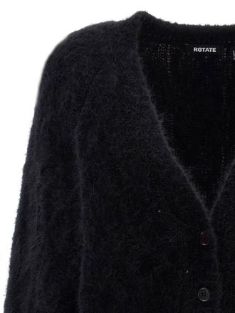 Rotate Alpaca Leather Womens Cardigan