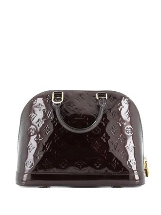 Louis Vuitton Alma Handbag Monogram Vernis PM satchel - Rood
