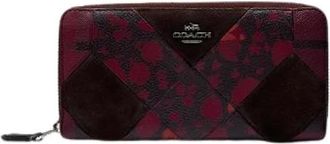 Coach Pre-owned Wallets, female, Multicolor, Size: ONE SIZE Pre-owned Vintage Floral Leather Wallet