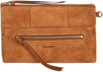 Jerome Dreyfuss Lucky Clutch - Dames - Clutches - Bruin - ONE Size - Katoen - Tassen