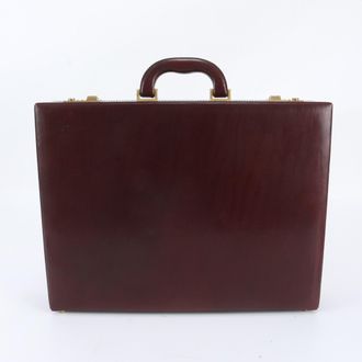 Bally Color Wine Leather Attach&eacute; Case Briefcase (Pre-Owned)