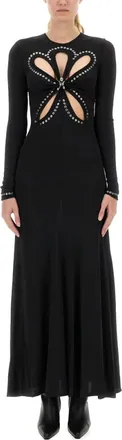 Paco Rabanne Dames, Jurken, Zwart, Maat: S Viscose