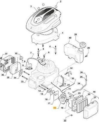 STIGA Sports Carburador 170cc Original Stiga - 118551450/1