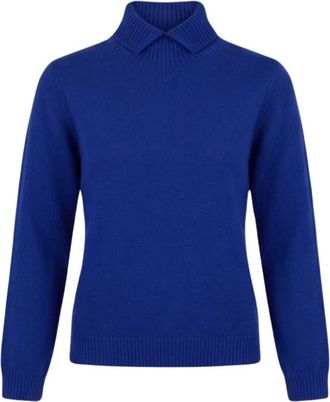 Jil Sander Trui - Dames - Coltruien - Blauw - L - Truien & Vesten