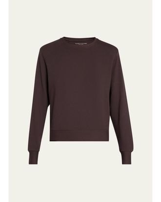 Majestic Filatures French Terry Crop Crewneck Sweatshirt
