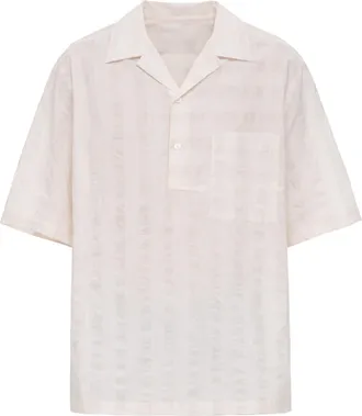 Costumein Beige Clivia 4 Camp Collar Cotton Shirt