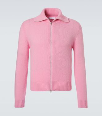 Jil Sander Wool-blend zip-up sweater