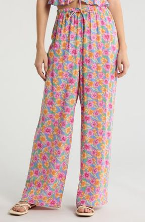 Rip Curl Malibu Cove Print Pants in Blue at Nordstrom, Size Xx-Large