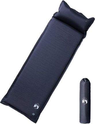 vidaXL Colch&oacute;n De Camping Autoinflable Con Con Almohada 1 Persona Gris Vidaxl