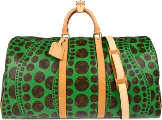 Louis Vuitton x Yayoi Kusama Borsone Pumpkin Dot Keepall 55 2012 - Marrone