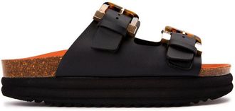V.Gan V.Gan Vegan Plum Footbed Tortoiseshell Sandalen