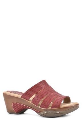 White Mountain WHITE MOUNTAIN Valora Wedge Sandal in Red/Woven at Nordstrom Rack, Size 7.5