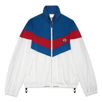 Gucci Nylon Zip Jacket With Patch White 742815-ZAN7X-9198
