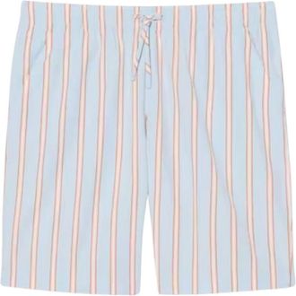 Lacoste Badmode, Heren, Veelkleurig, XS, Katoen, Gestreepte Poplin Short