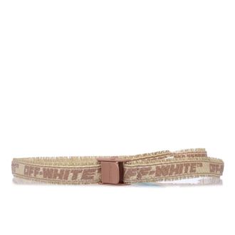 Off-white Womens Accessories Off White Industrial Belt in Beige - Cream Cotton - One Size