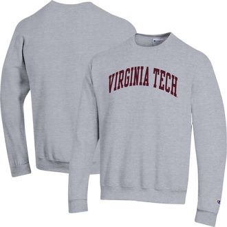 Champion Mens Champion Heather Gray Virginia Tech Hokies Basic Arch Fleece Pullover Sweatshirt at Nordstrom, Size Xx-Large