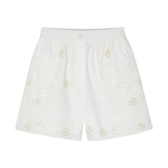 Forte_Forte Short Shorts, female, Beige, Size: XS Lace and Glass Short Shorts