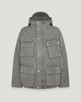 Belstaff Belstaff Chaqueta Enduro X Represent para hombre Algod&oacute;n te&ntilde;ido en prenda Gris sombra 2XL