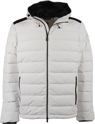 Ciesse Piumini Witte winterjas met capuchon - Heren - Gewatteerde jassen - Wit - XL - Polyester - Jassen
