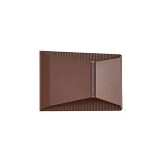 Lindby L&aacute;mpara de pared led exterior de metal marr&oacute;n