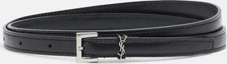Saint Laurent Cassandre leather belt