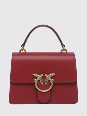 Pinko Mini Love Bag Monogram Calf Leather Handbag with Logo
