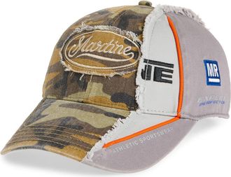 Martine Rose Collage Spliced Adjustable Baseball Cap in Green at Nordstrom