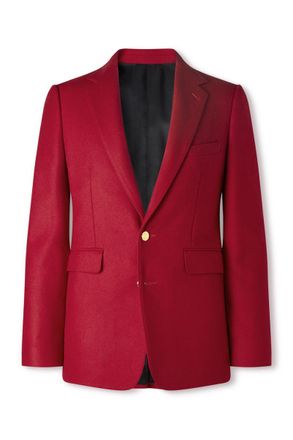 Celine Wool-Flannel Blazer
