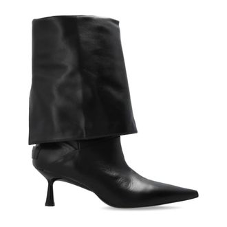 AllSaints Heeled Boots, female, Black, Size: 11 US Odyssey Heeled Ankle Boots