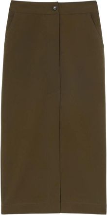 Pinko Lantaarn Stijl Rok - Dames - Midirokken - Groen - M - Rokken