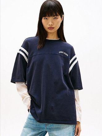 Tommy Hilfiger Logo Oversized Crew Neck T-Shirt