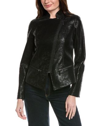 Joseph Ribkoff Vegan Leather Jacket