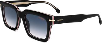Carrera Mens 52 mm Striped Black Sunglasses CARRERA316-S-M4P-52