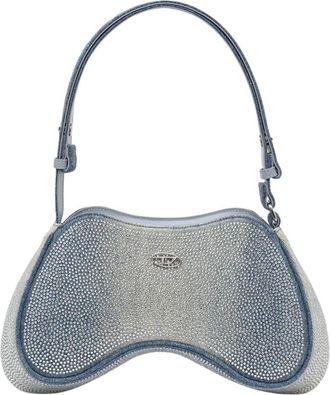 Diesel Play Play Schoudertas - Dames - Handtassen - Blauw - ONE Size - Katoen - Tassen