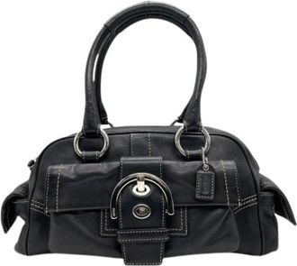 Coach Pre-owned Handbags, female, Black, Size: ONE SIZE Pre-owned Leather Handbag