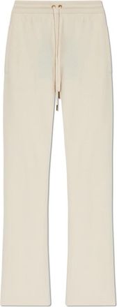 Versace Wollen broek - Dames - Wijde Broeken - Beige - S - Wol - Broeken