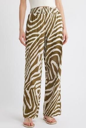 Rails Brendon Wide Leg Cotton Pants in Selva at Nordstrom Rack, Size Xx-Small