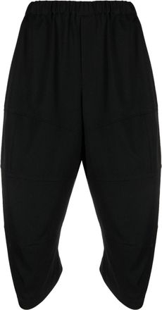 Comme Des Garçons cropped tapered wool trousers - men - Wool - M - Black