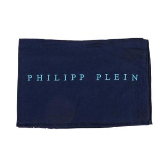 Philipp Plein Bufanda Azul de Viscosa de Lujo - Accessories - Hombre - Azul - ONE SIZE