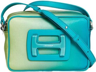 Hogan Poeder Camera Tas Groen Degrade - Dames - Schoudertassen - Veelkleurig - ONE Size - Leer - Tassen